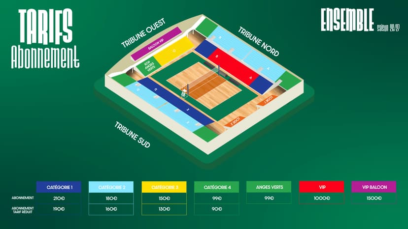 Les tarifs d'abonnement de la saison 26/27 !